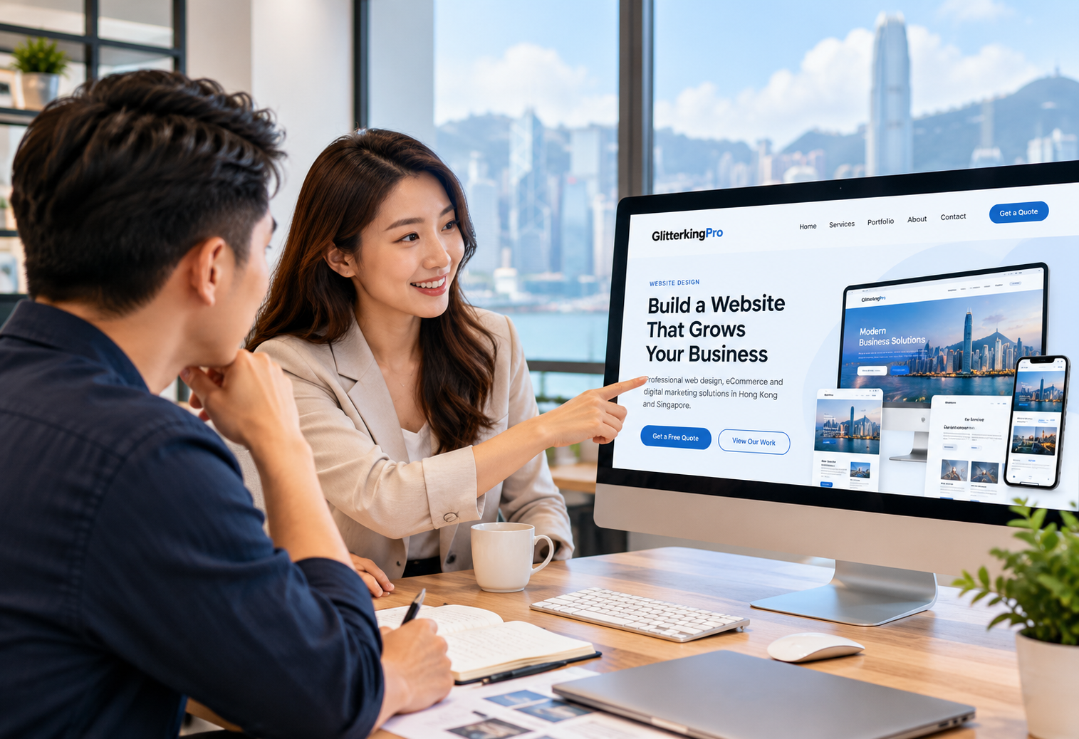 Web design consultation and custom website development services in Hong Kong and Singapore